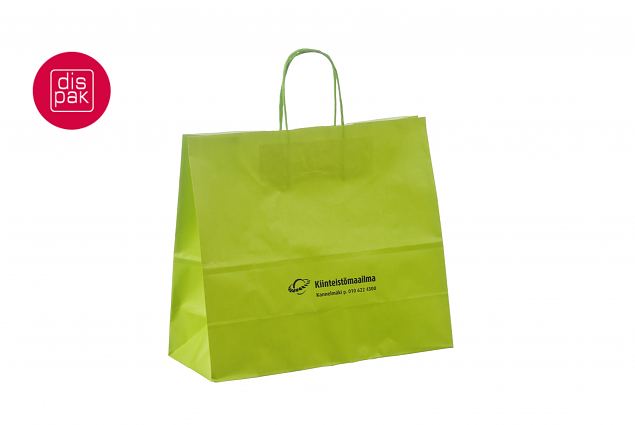 vaaleanvihre�t ny�rik�densijalliset paperikassit omalla logolla 