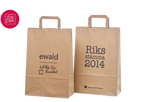 tyylik�s litte�kannikkeinen ekopaperikassi logolla 