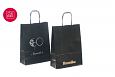 billig svart papirpose med trykk | Referanser-svarte papirposer solide svarte kraftpapirposer med 