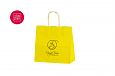 gul papirpose | Referanser-gule papirposer gul papirpose med logo 