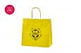 gul papirpose med logo | Referanser-gule papirposer billige gule papirposer med trykk 