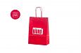 rd papirpose med logo | Referanser-rde papirposer billige rde papirposer 