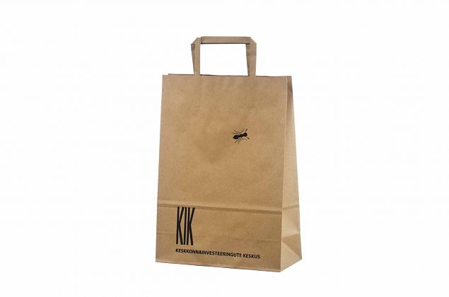 Hyvin suunniteltu litte�kannikkeinen voimapaperikassi kest�v�ll� laadulla. Minimitilausm��r� omall