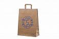 solid brun kraftpapirpose | Referanser-brune papirpose med flat hank fin brun kraftpapirpose med t