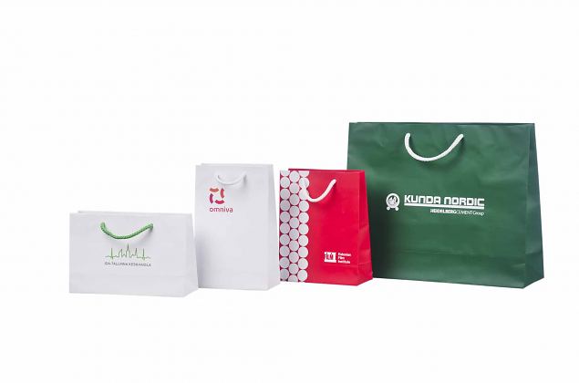 Eksklusive papirposer med tilpasset logo 
