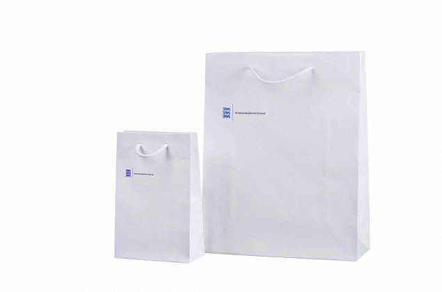Fin eksklusiv papirpose med tilpasset logo 