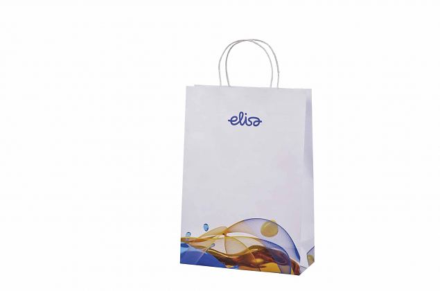 Solid eksklusiv papirpose med logo for reklamebruk 