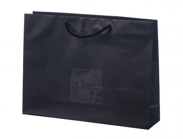 Lekkert utformet hndlaget papirpose med god slitestyrke. Tilgjengelig bde med og uten trykkdesig