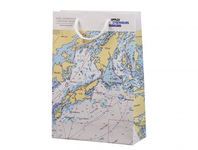Stilig hndlaget papirpose. Frakt til Norge er inkludert i prisen. 