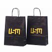 black paper bag Galleri-Black Paper Bags with Rope Handles