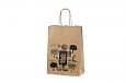 nice looking recycled paper bag with print | Galleri-Recycled Paper Bags with Rope Handles 100% re
