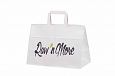 white kraft paper bag | Galleri-White Paper Bags with Flat Handles durable white paper bags with p