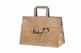 brown paper bags | Galleri-Brown Paper Bags with Flat Handles brown paper bags with print 