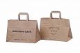 brown paper bags with print | Galleri-Brown Paper Bags with Flat Handles brown paper bags with per