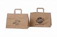 brown paper bags | Galleri-Brown Paper Bags with Flat Handles durable brown paper bag with print 