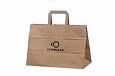durable brown paper bags with print | Galleri-Brown Paper Bags with Flat Handles brown kraft paper