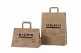 durable brown paper bag with personal print | Galleri-Brown Paper Bags with Flat Handles durable b