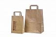 eco friendly brown paper bag with print | Galleri-Brown Paper Bags with Flat Handles eco friendly 