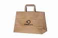 brown paper bag with personal print | Galleri-Brown Paper Bags with Flat Handles eco friendly brow