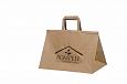brown kraft paper bags with print | Galleri-Brown Paper Bags with Flat Handles eco friendly brown 