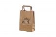 durable and eco friendly brown kraft paper bag with print | Galleri-Brown Paper Bags with Flat Han