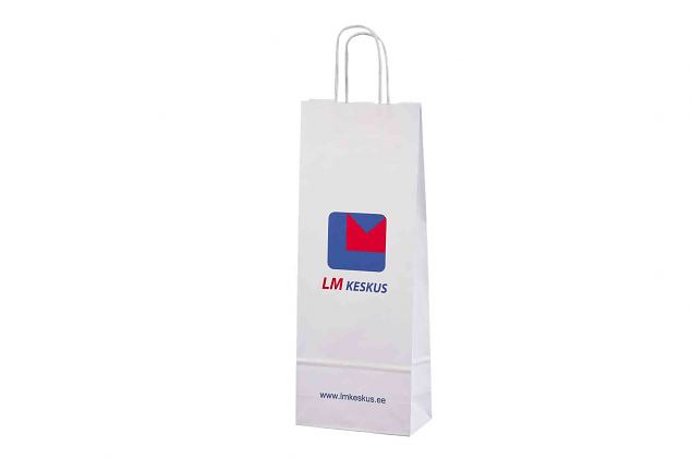 paper bag for 1 bottle with personal print 