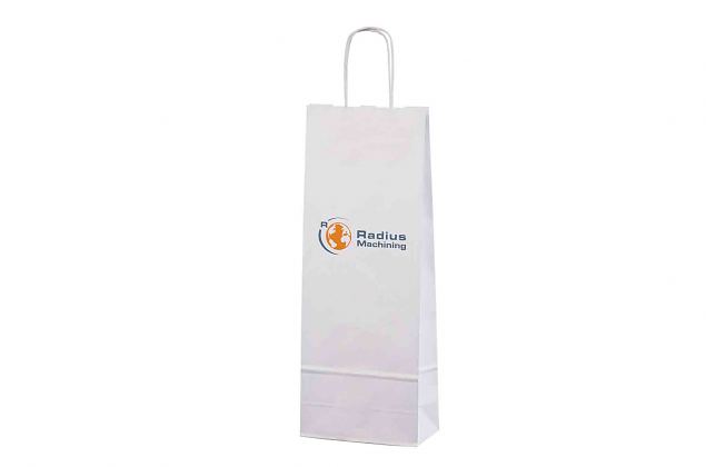 paper bags for 1 bottle with logo 