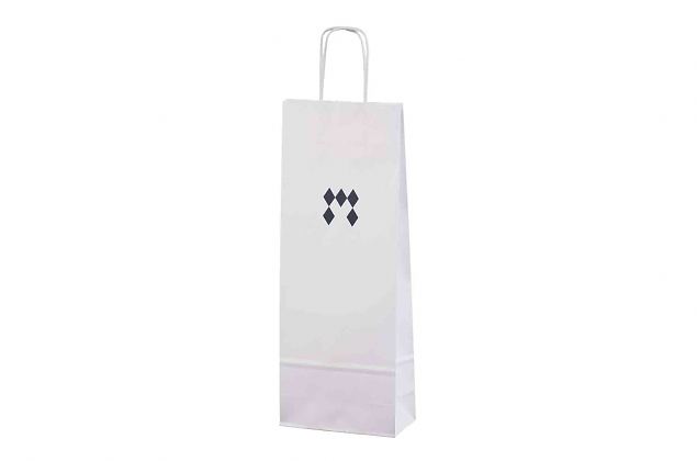 kraft paper bags for 1 bottle with personal logo 