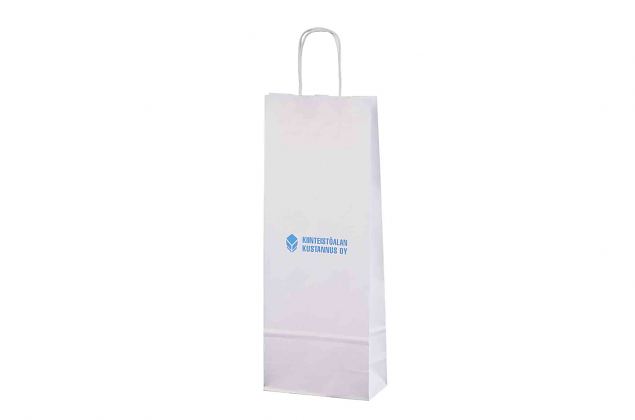 durable paper bag for 1 bottle with personal logo 