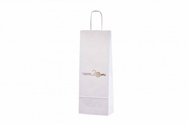 durablekraft paper bags for 1 bottle with personal logo 