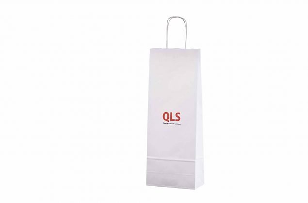 paper bag for 1 bottle with print and for promotional use 