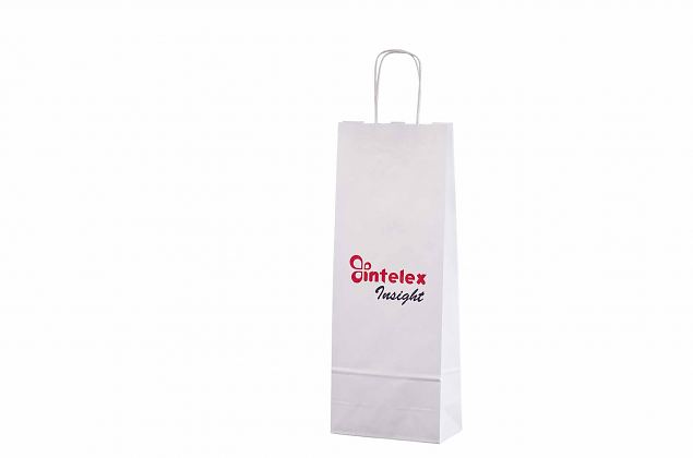 paper bags for 1 bottle with print and for promotional use 