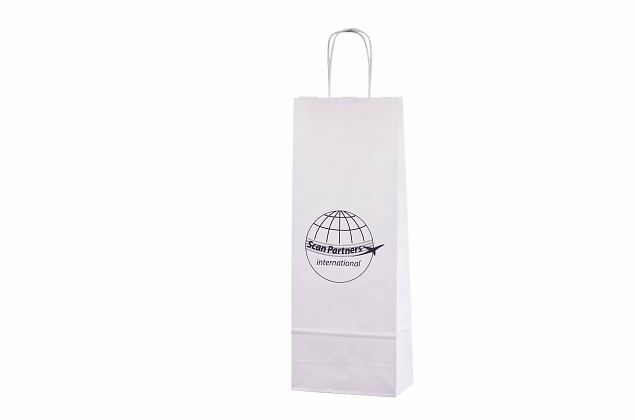 paper bag for 1 bottle with personal print and for promotional use 