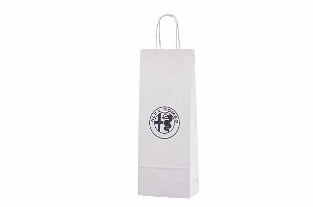 paper bags for 1 bottle with personal print and for promotional use 