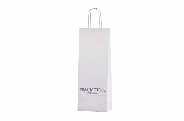 paper bag for 1 bottle with logo and for promotional use 
