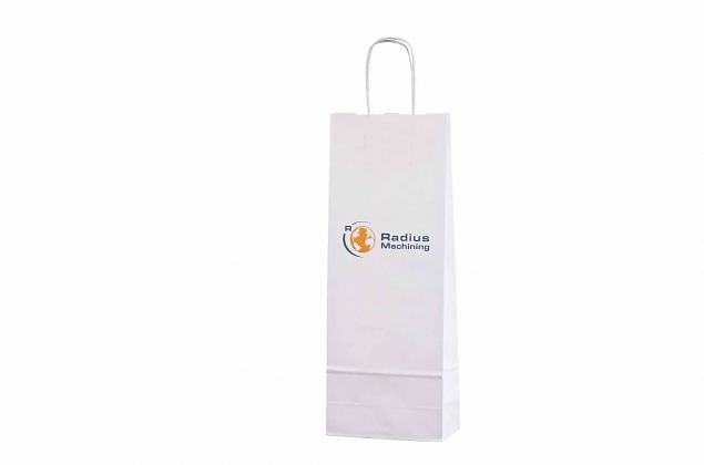 paper bags for 1 bottle with logo and for promotional use 