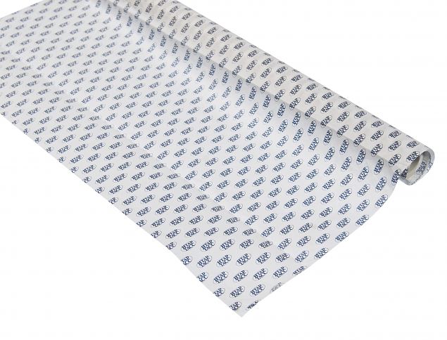 Vi tilbyr silkepapir av ypperste kvalitet med selvvalgt trykkdesign – minstebestilling er 50