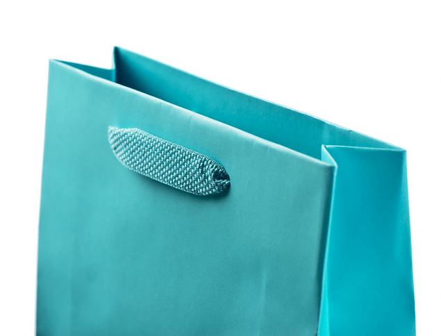 Turquoise premium paper bags