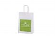 white paper bag | Galleri white paper bag with printed design 