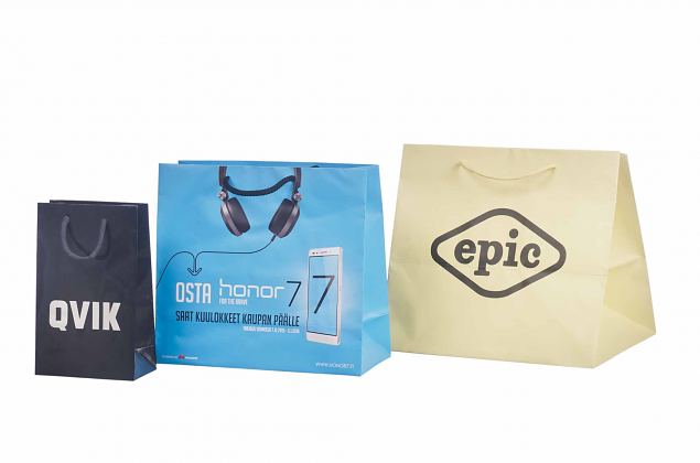Laminated Paper Bags with logo 