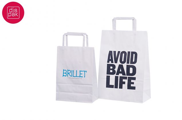 Tr�kiga valge lamedate sangadega paberkott 