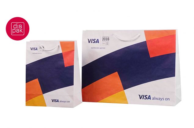 erinevate suurustega lamineeritud paberist valmistatud eritellimusel paberkotid trkiga 